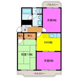 サンセット　ストリートの物件間取画像